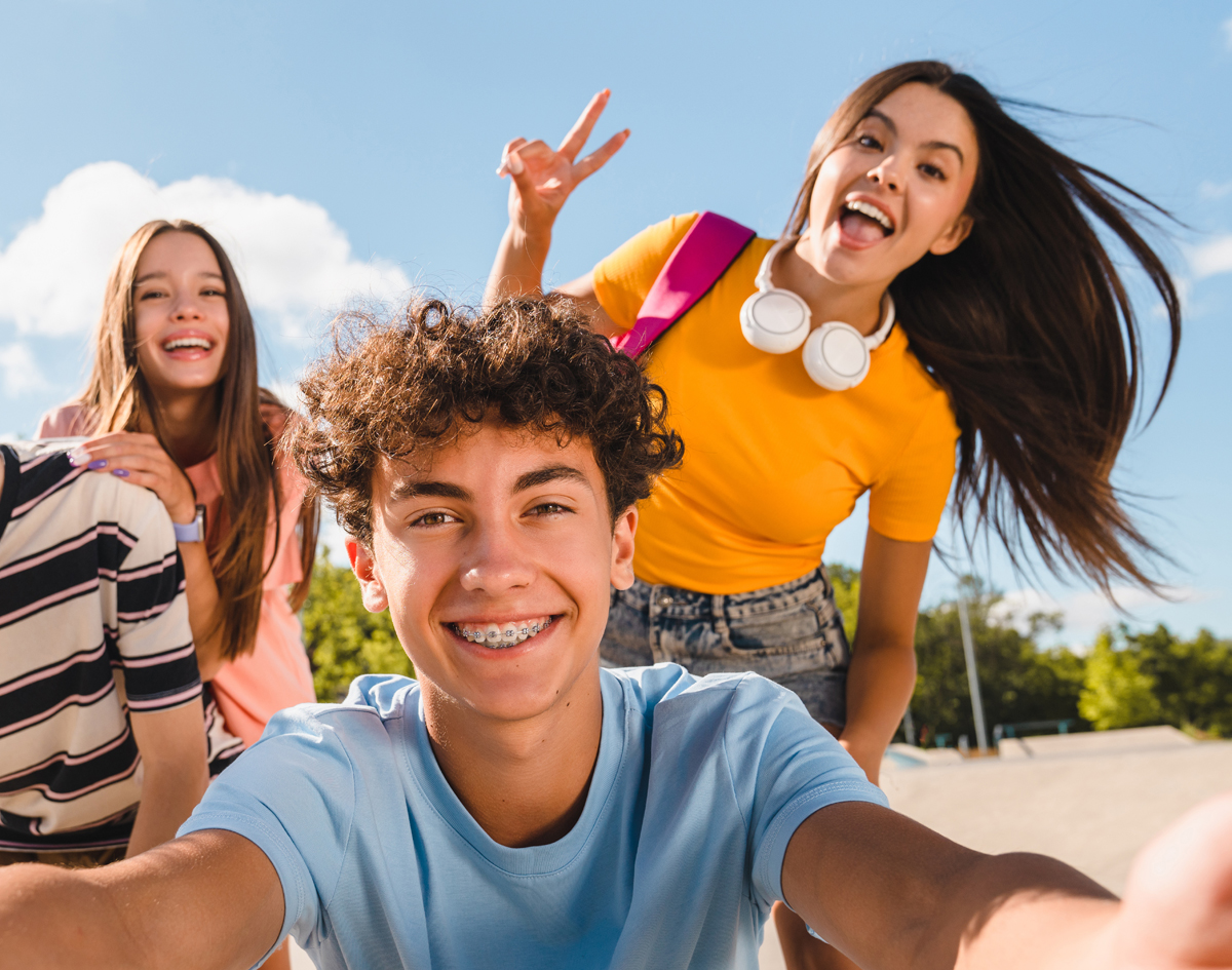 Group of Teens Smiling